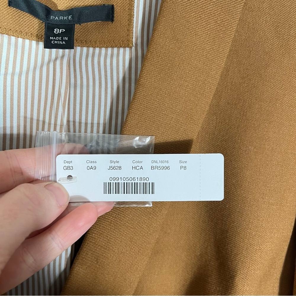 J. CREW Parke Camel Brown Wool Blazer J5628 - Picture 8 of 11